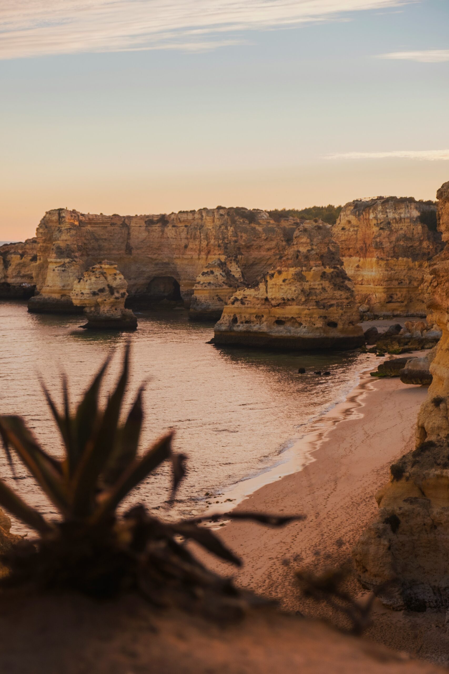 Algarve rocky coastline